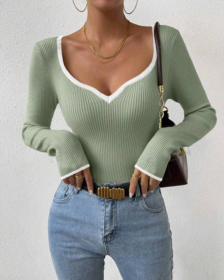 Emma | V-Neck Knitted Sweater