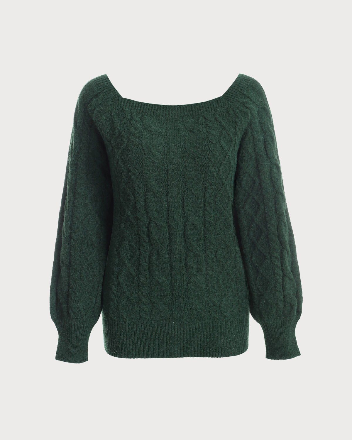 ClassyLondon™ | Pull à col rond en tricot torsadé Romance