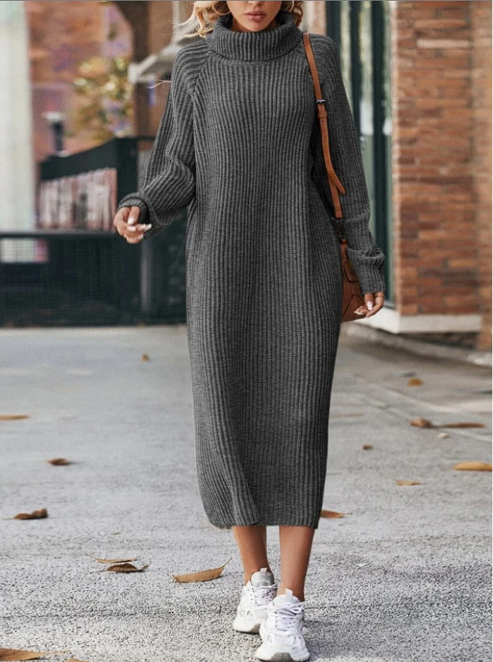 Sara | Robe en Tricot Décontractée pour l’Hiver