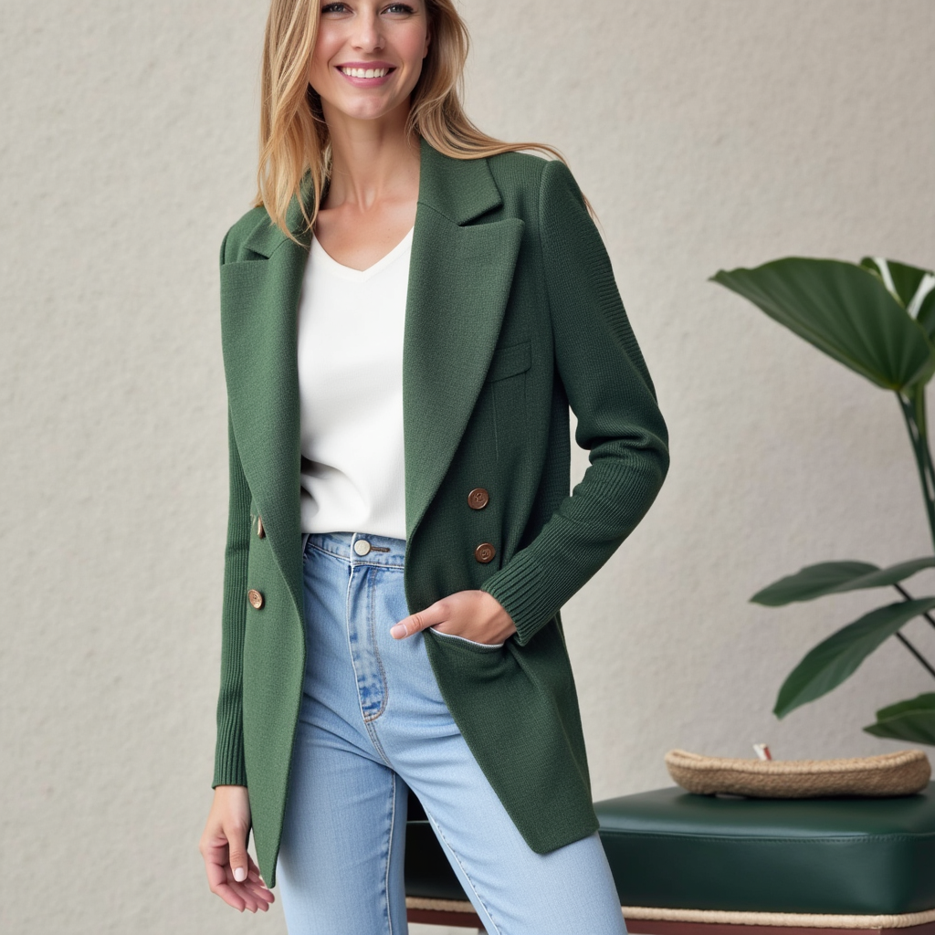 ELISE LUXE BLAZER EN MAILLE