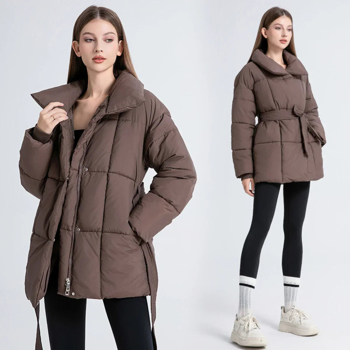 Arctic Allure - Manteau Élégant d’Hiver