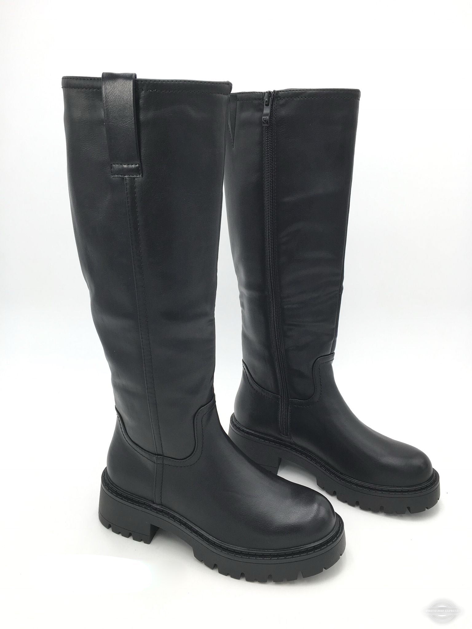 Elvira Black High Boots