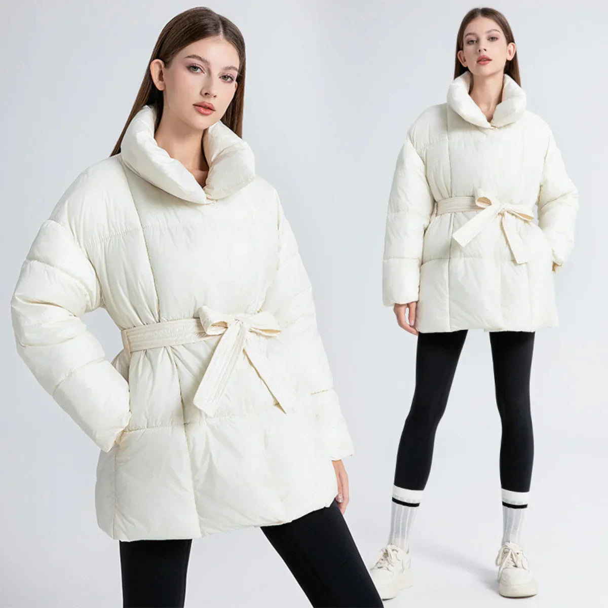 Arctic Allure - Manteau Élégant d’Hiver