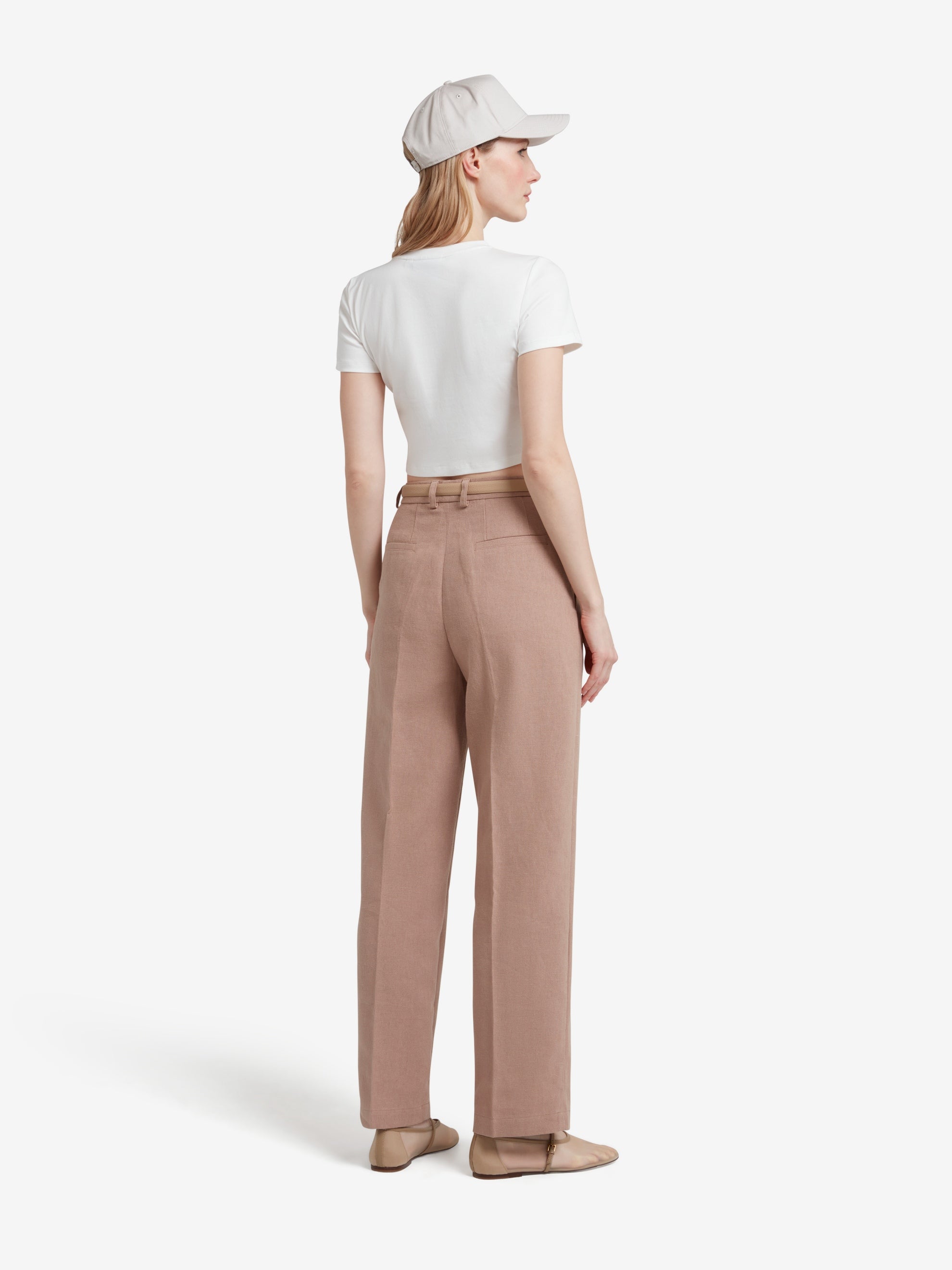 ClassyLondon™ | Pantalon à jambes droites - Beige