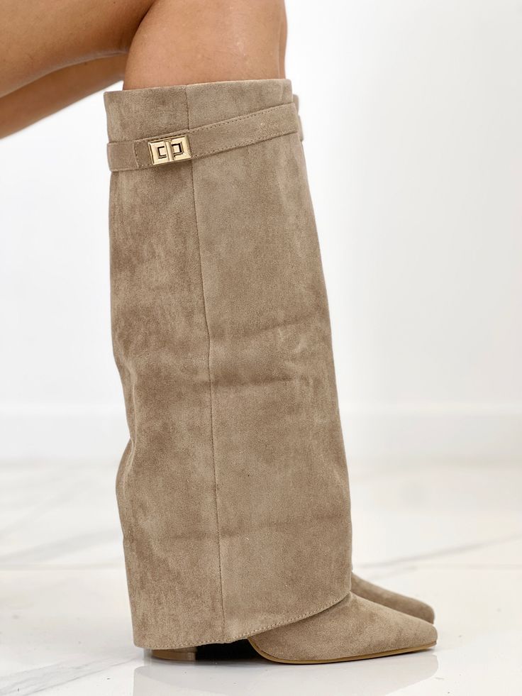 Bottes Khaki à verrou