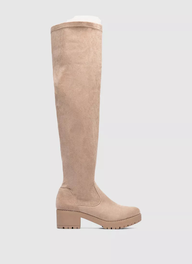 Bottes Carly High Beige