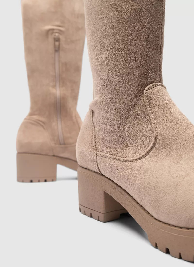 Bottes Carly High Beige