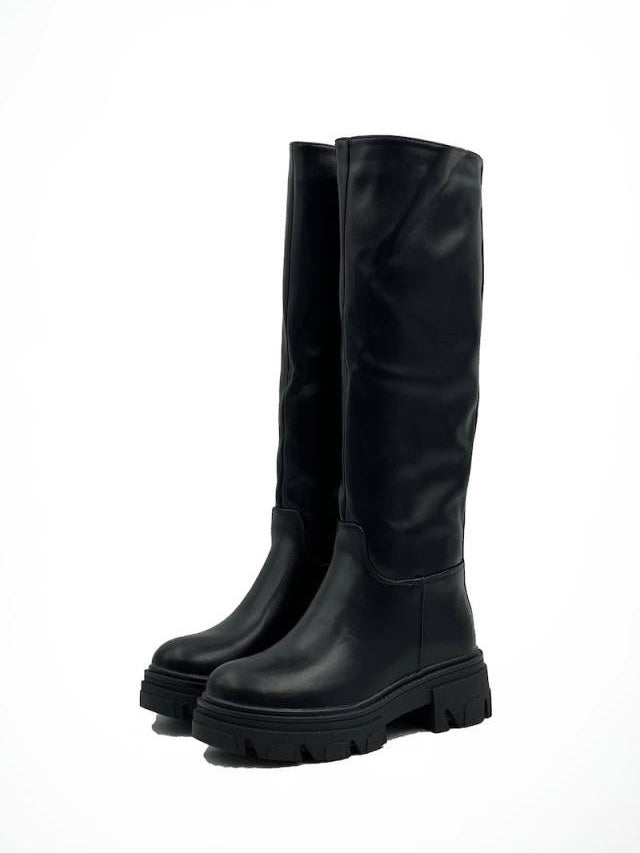 Nadesh Black High Boots