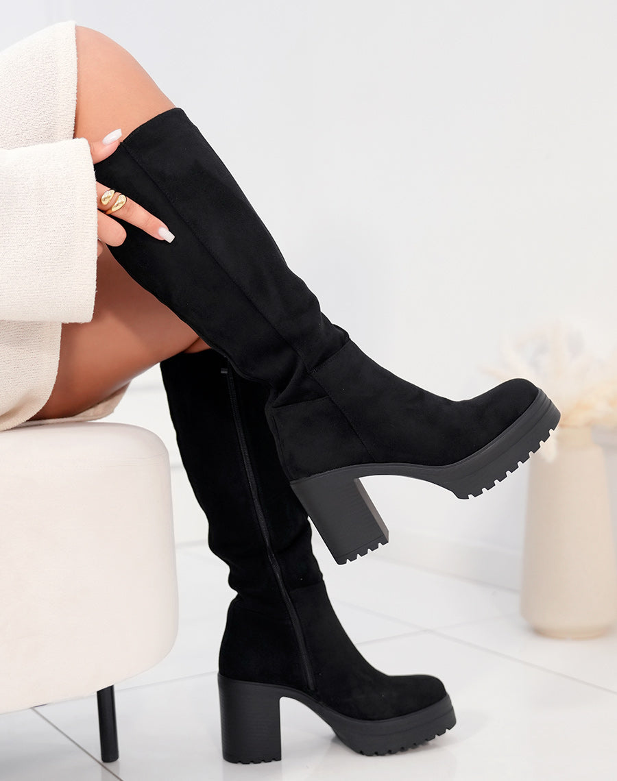 Bottes hautes Lua noires