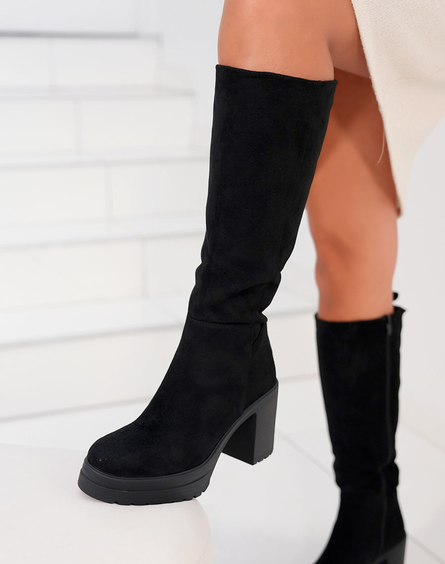 Bottes hautes Lua noires