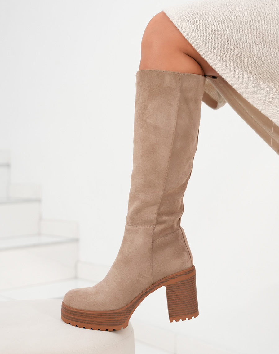 Bottes hautes Lua Khaki