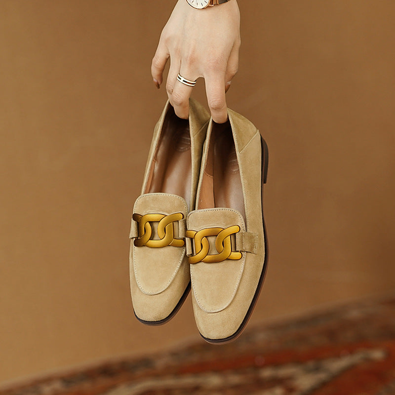 ClassyLondon™ | Mocassins Duchesse en Daim