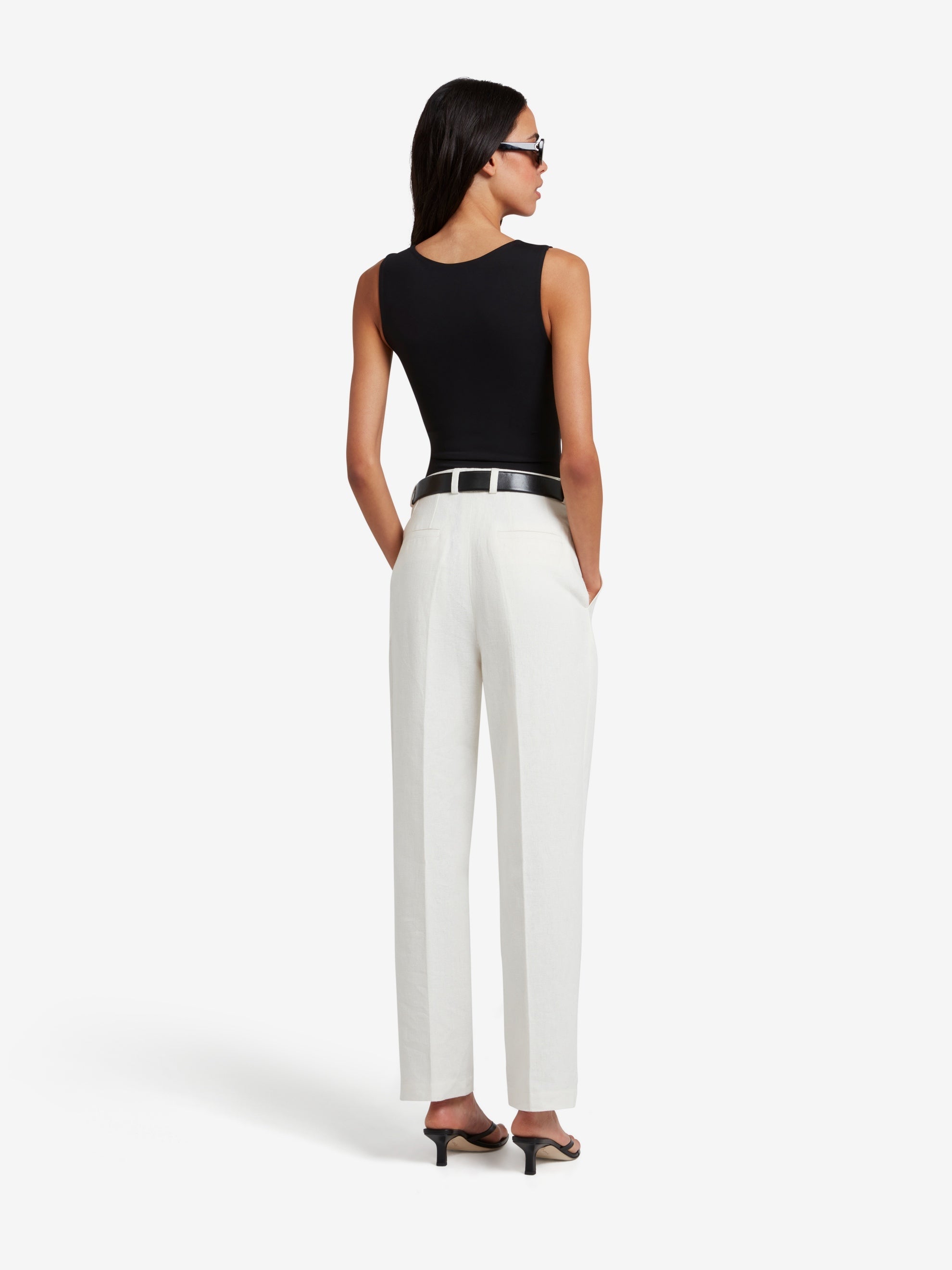 ClassyLondon™ | Pantalon à jambes - Blanc