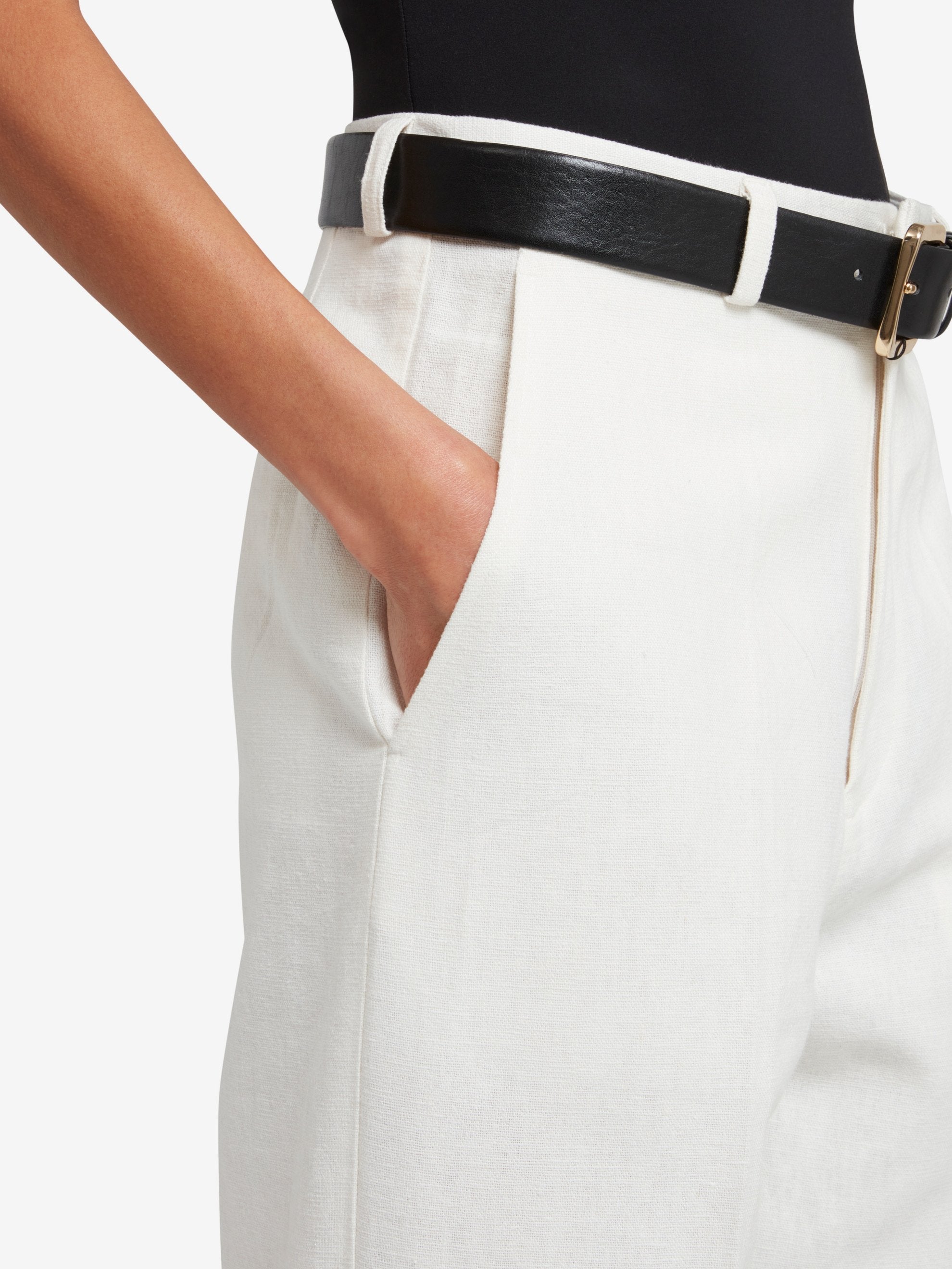 ClassyLondon™ | Pantalon à jambes - Blanc