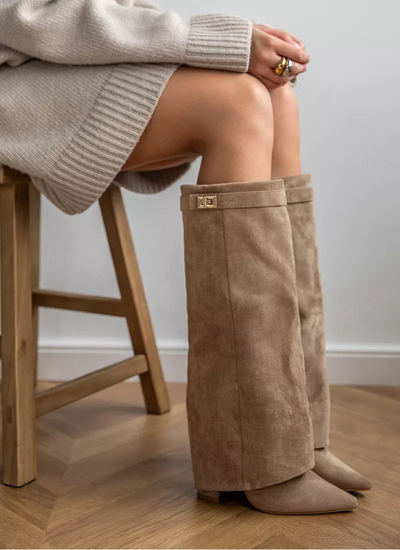 Bottes Khaki à verrou