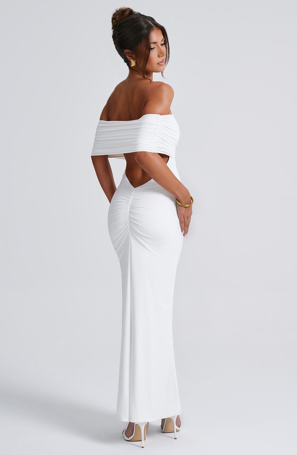 Belinda - Robe Maxi Élégante en Blanc