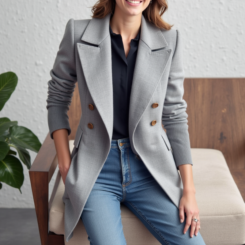 ELISE LUXE BLAZER EN MAILLE