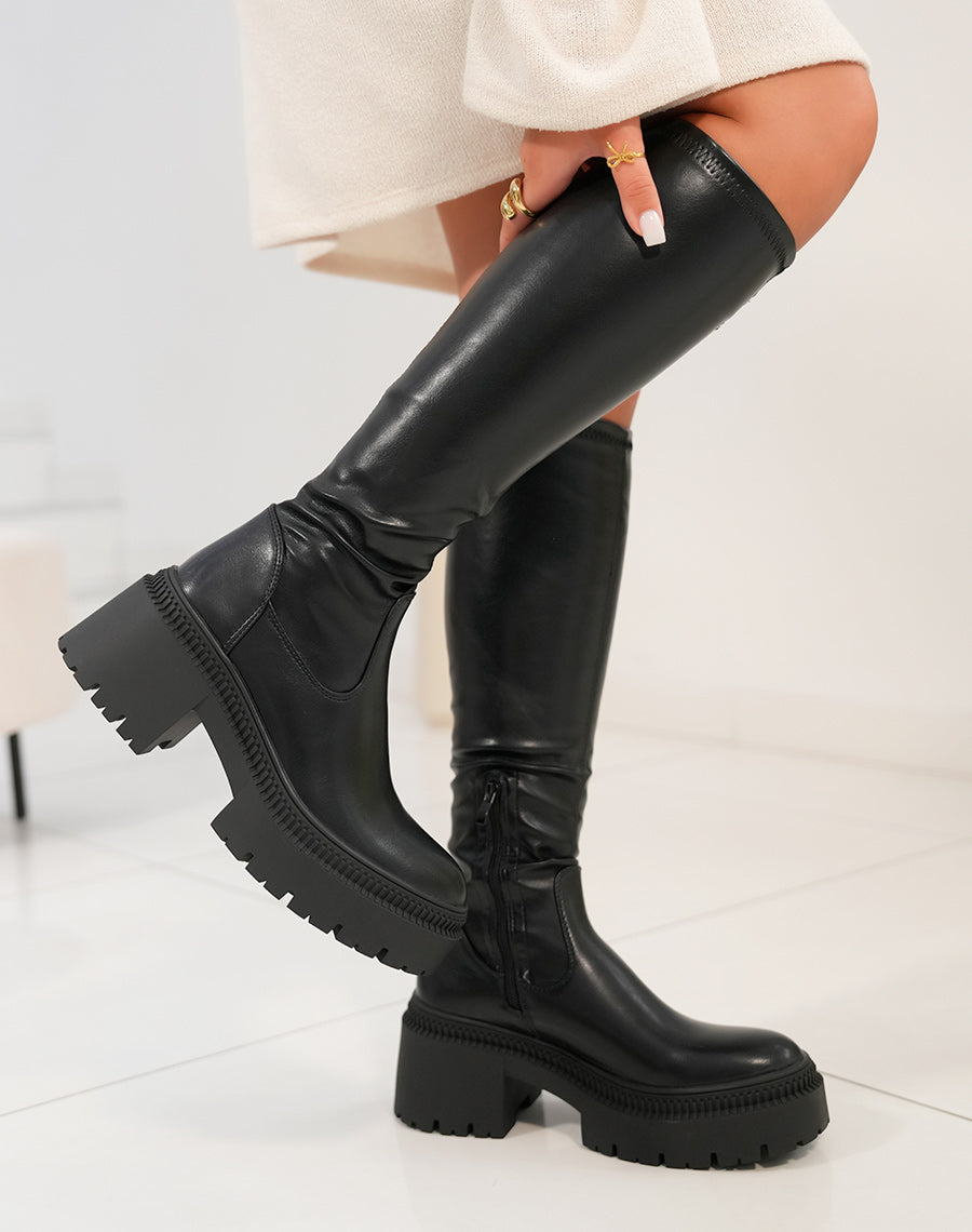 Iwana Black High Boots