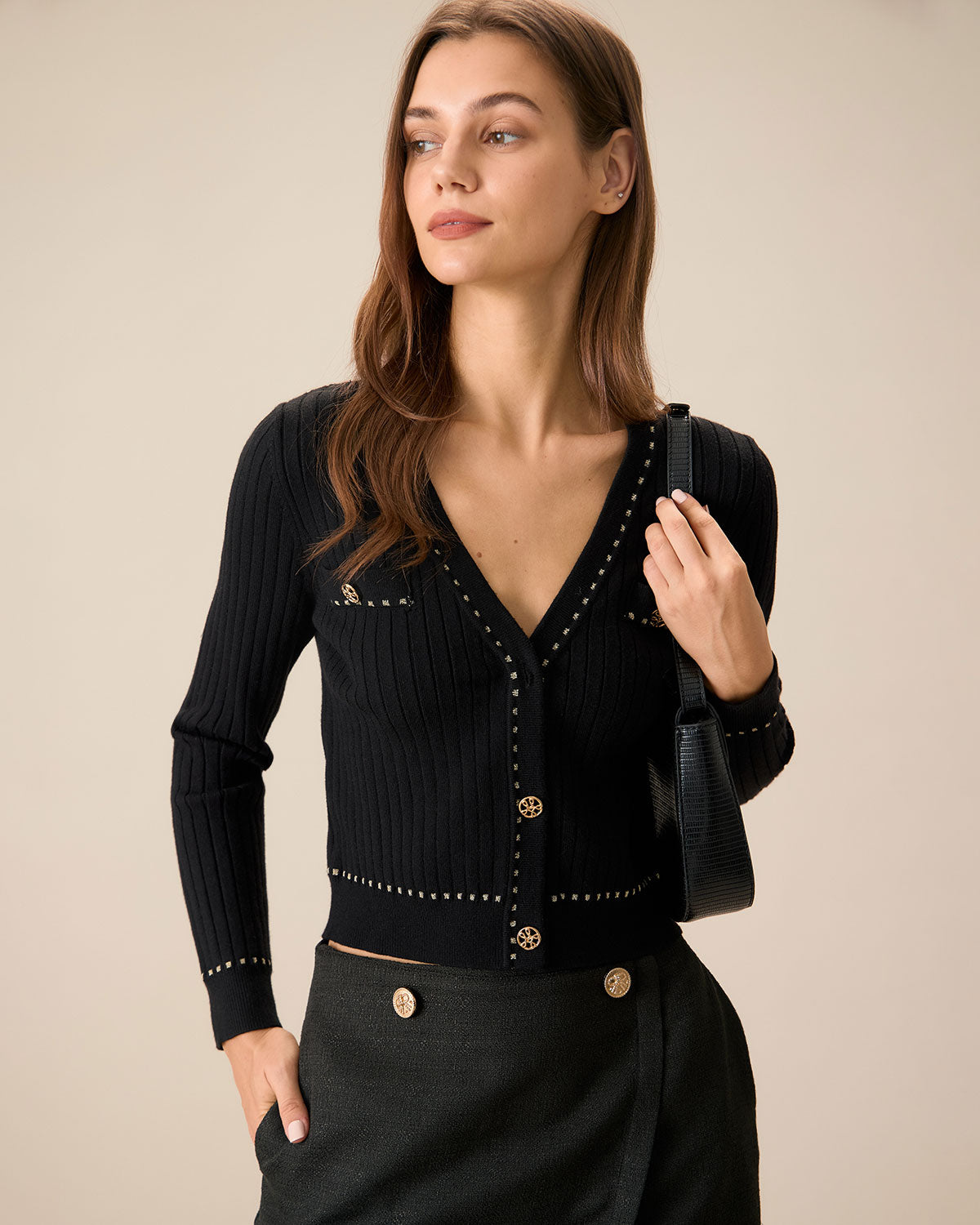 ClassyLondon™ | Cardigan à Boutonnage Simple